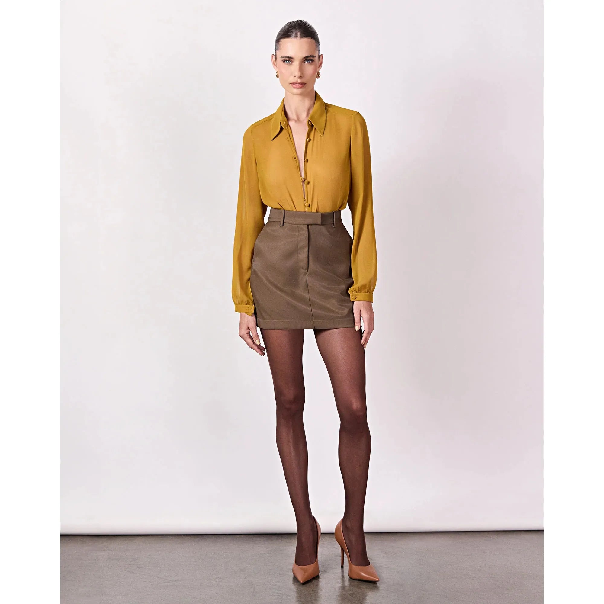 HL SHORT ESSENTIAL SKIRT - GREEN