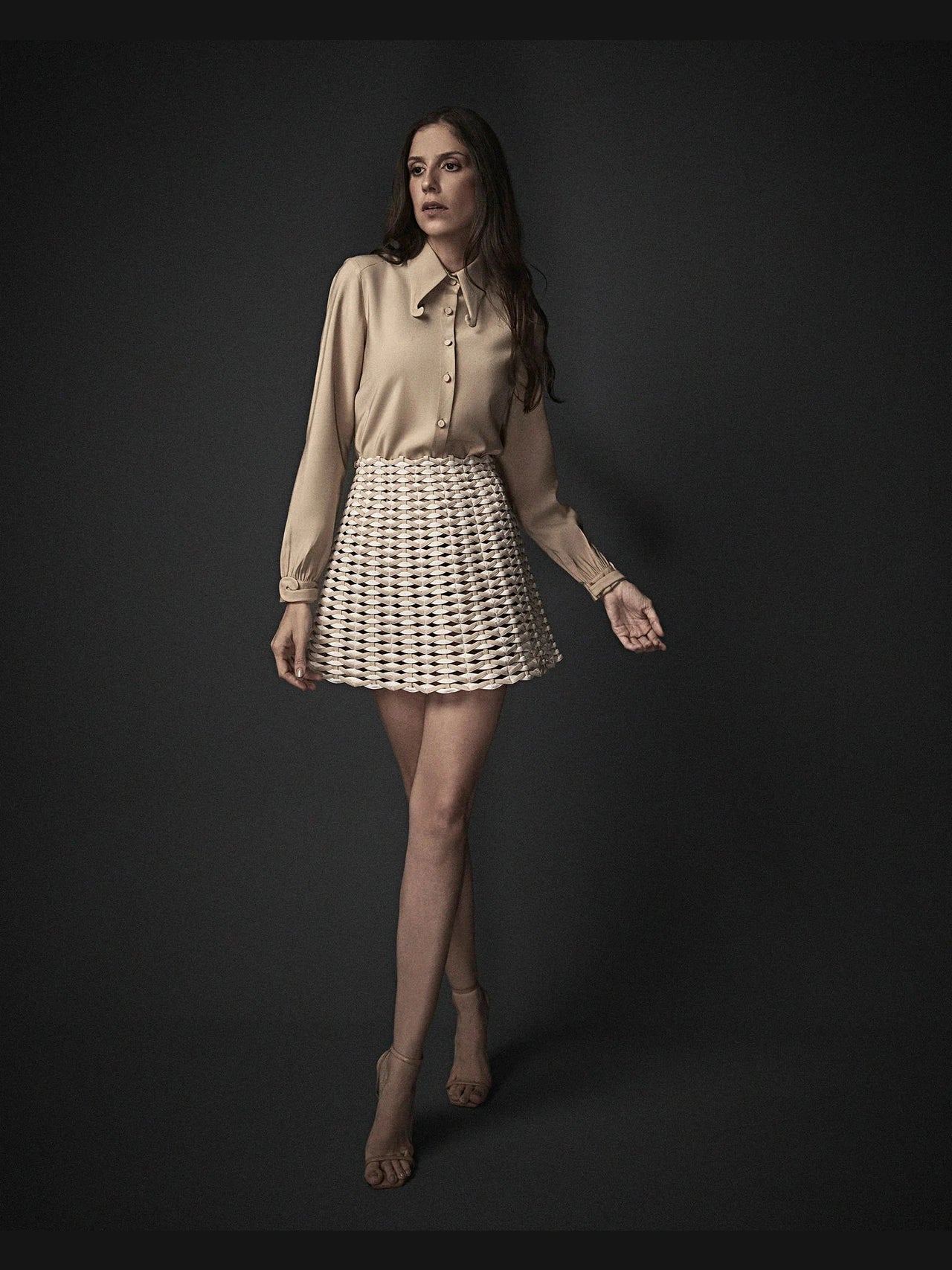 HL ARABESCO TOP BEIGE