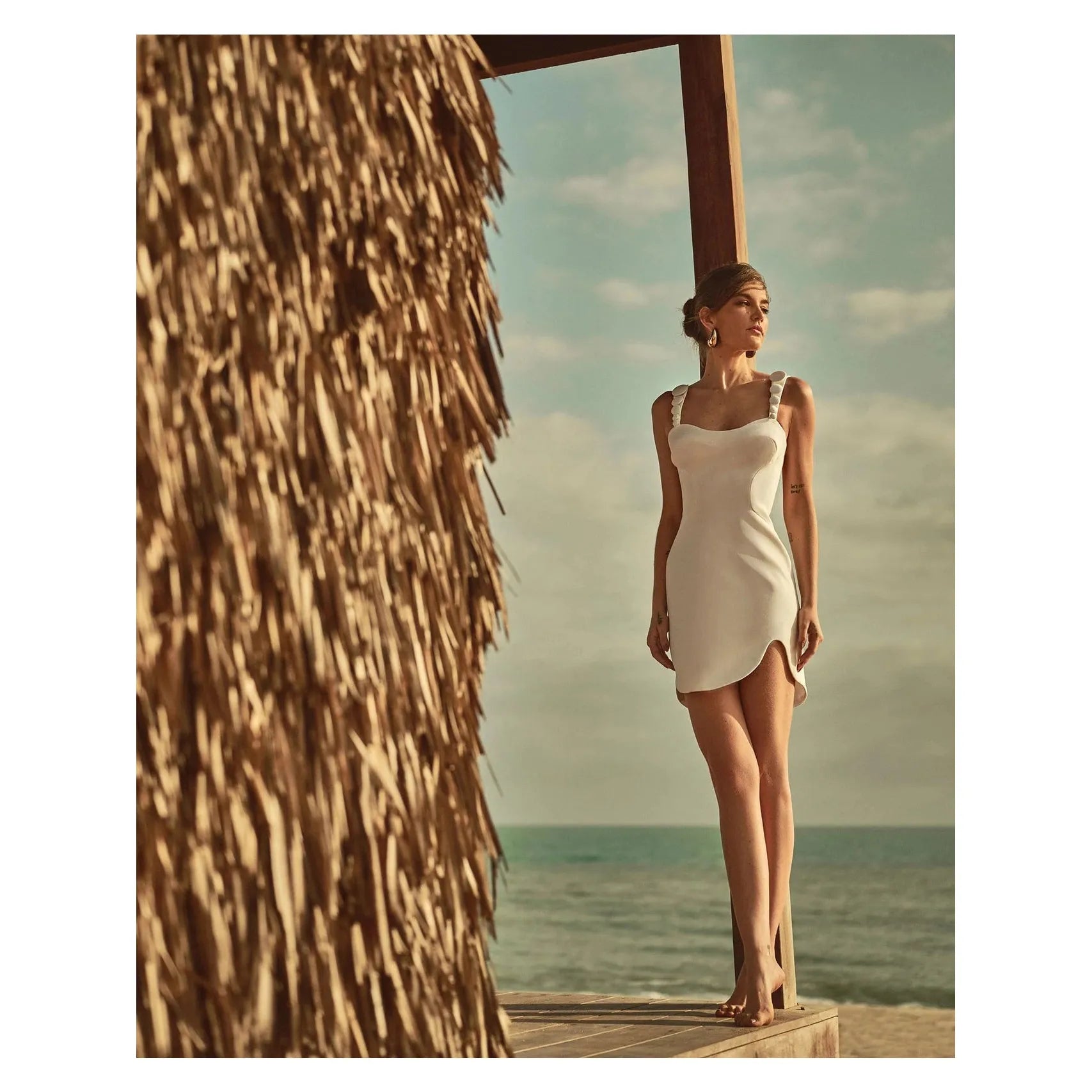 HL CIRCULOS WHITE DRESS