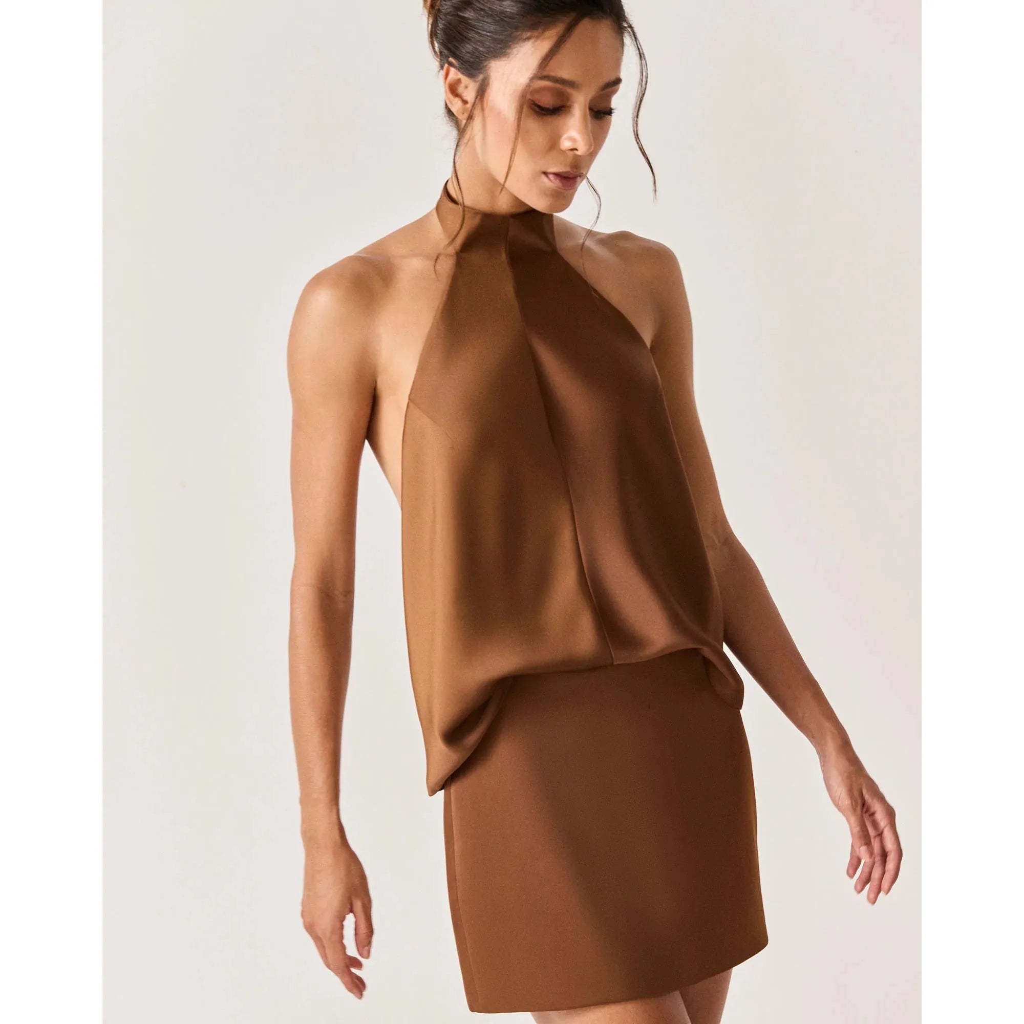 HL LAMPARINA TOP - BROWN
