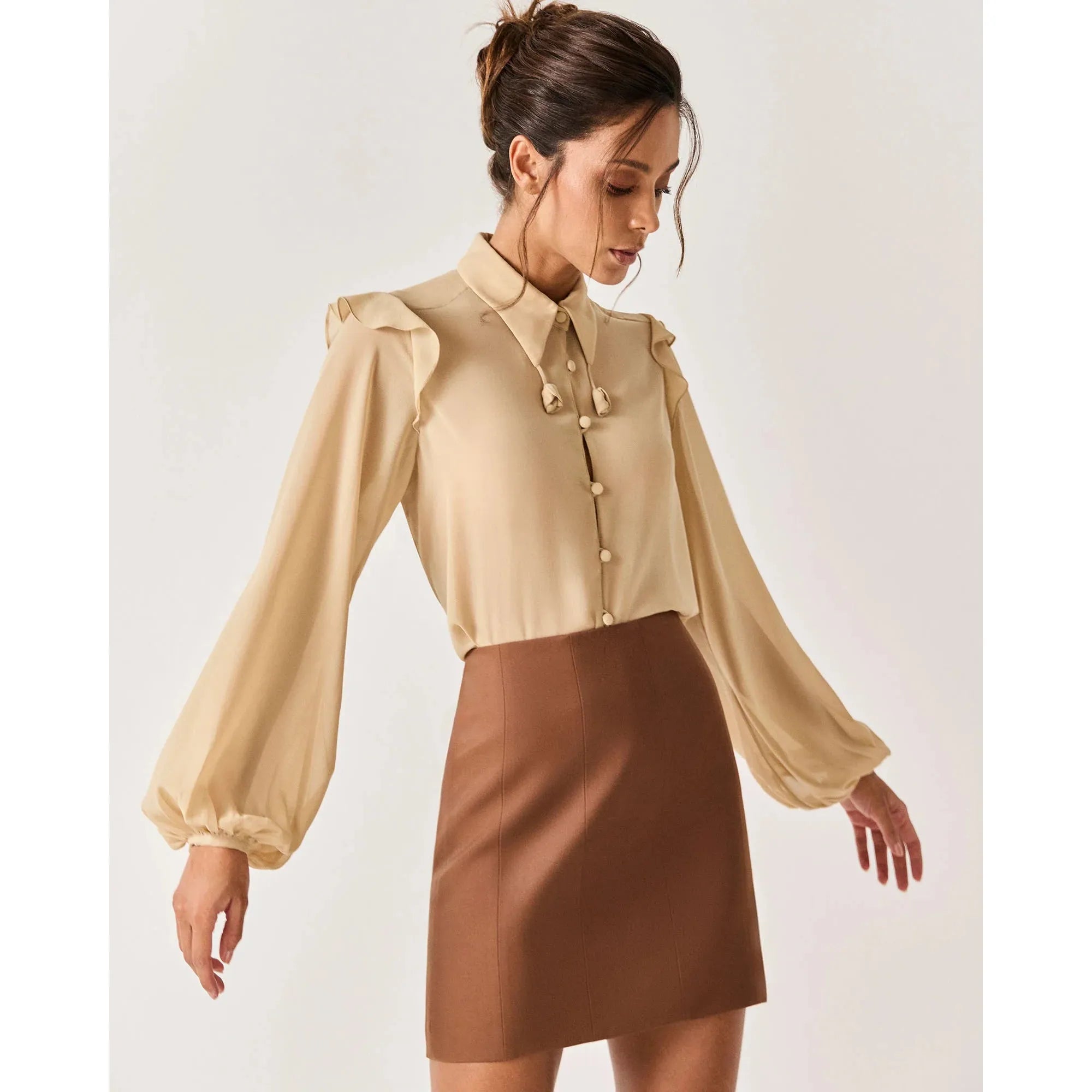 HL RIACHO BLOUSE BEIGE