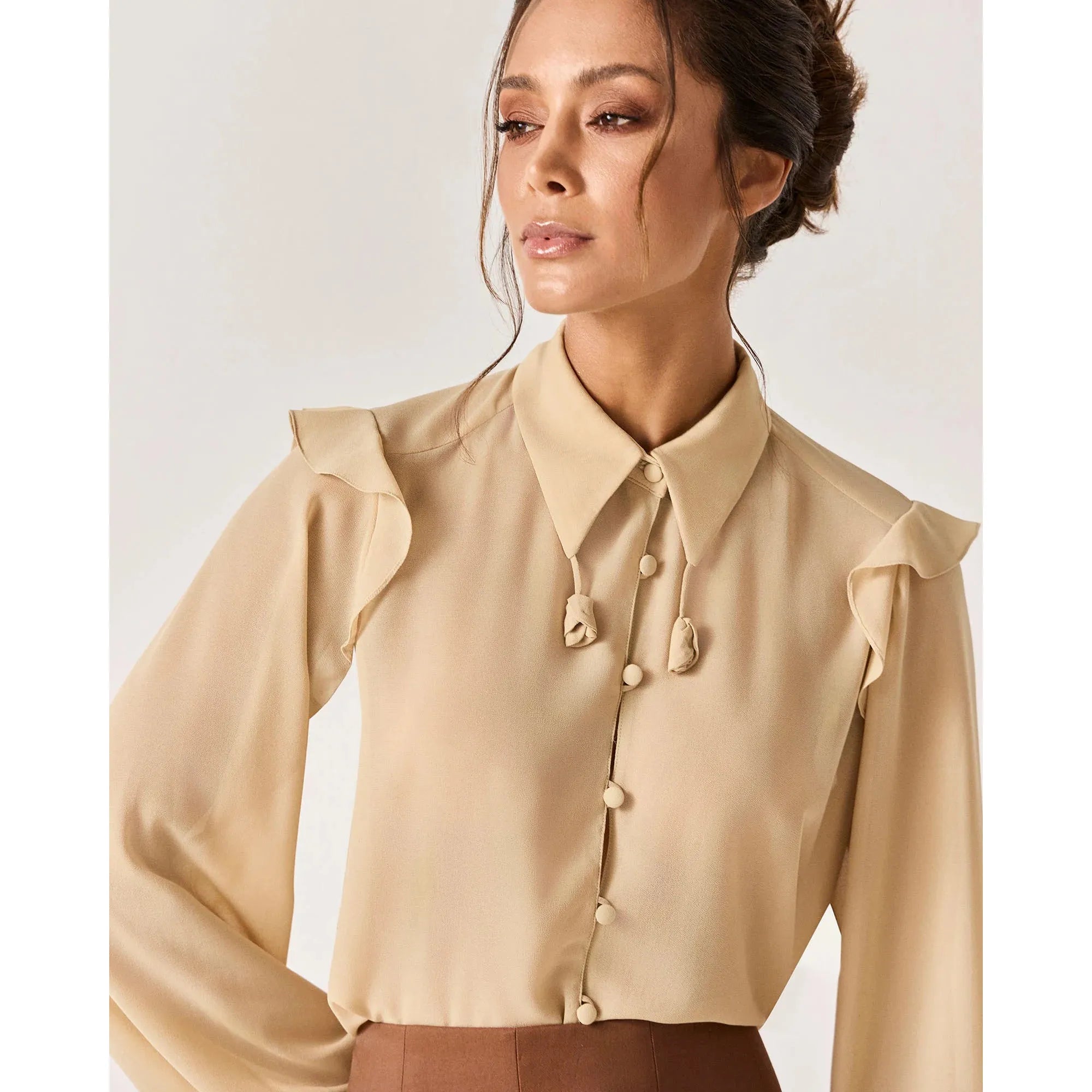 HL RIACHO BLOUSE BEIGE