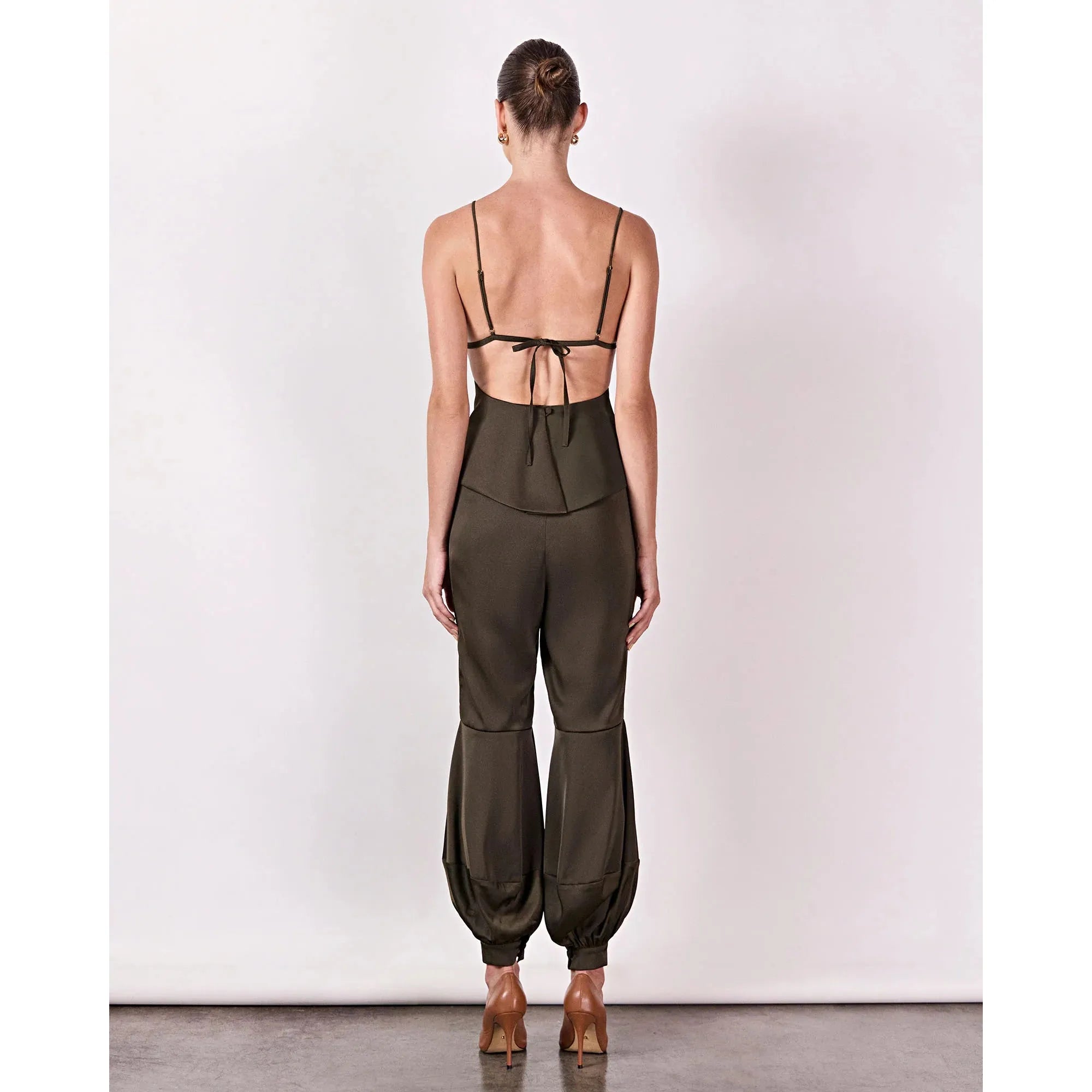 HL PONTE BLOUSE - GREEN