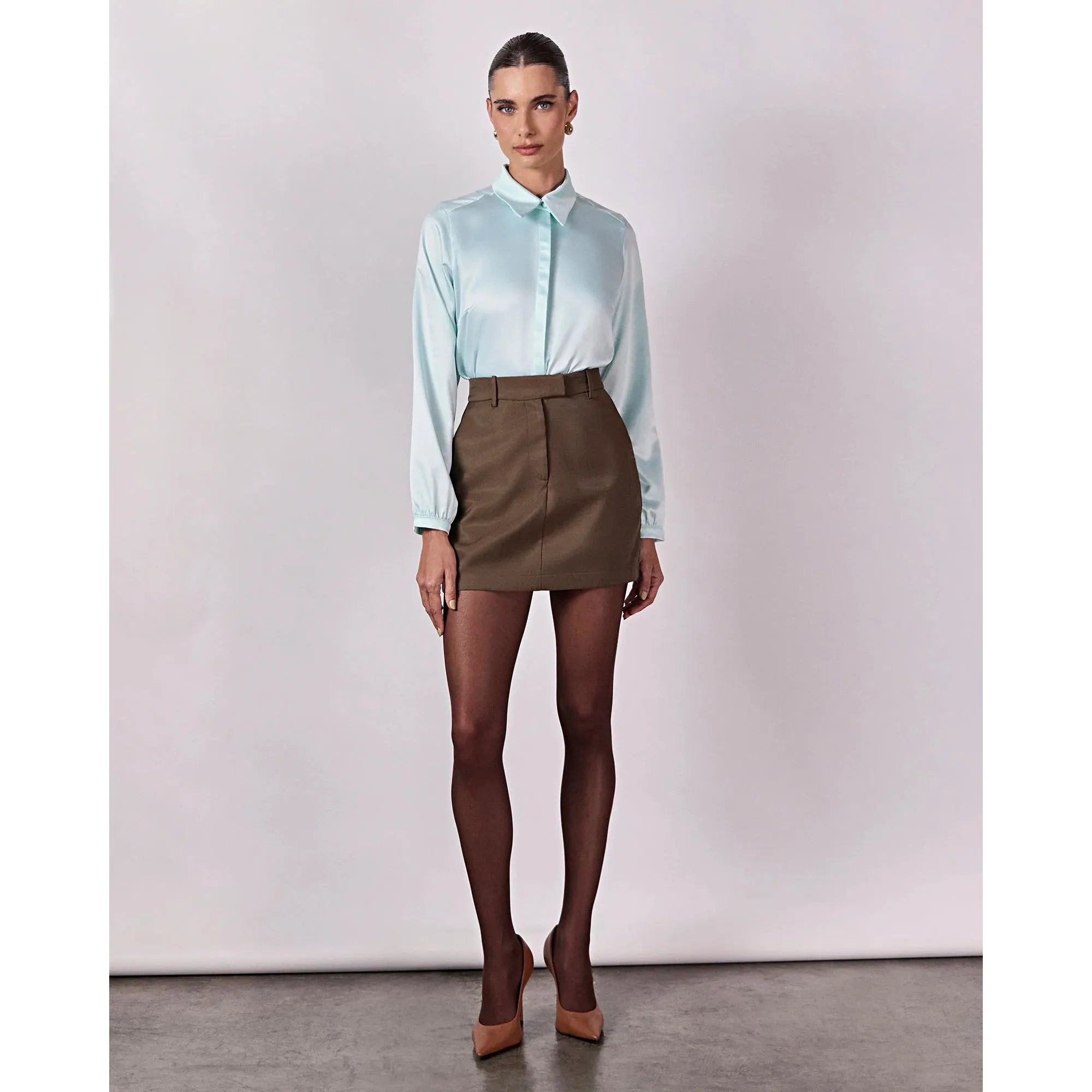 HL SHORT ESSENTIAL SKIRT - GREEN