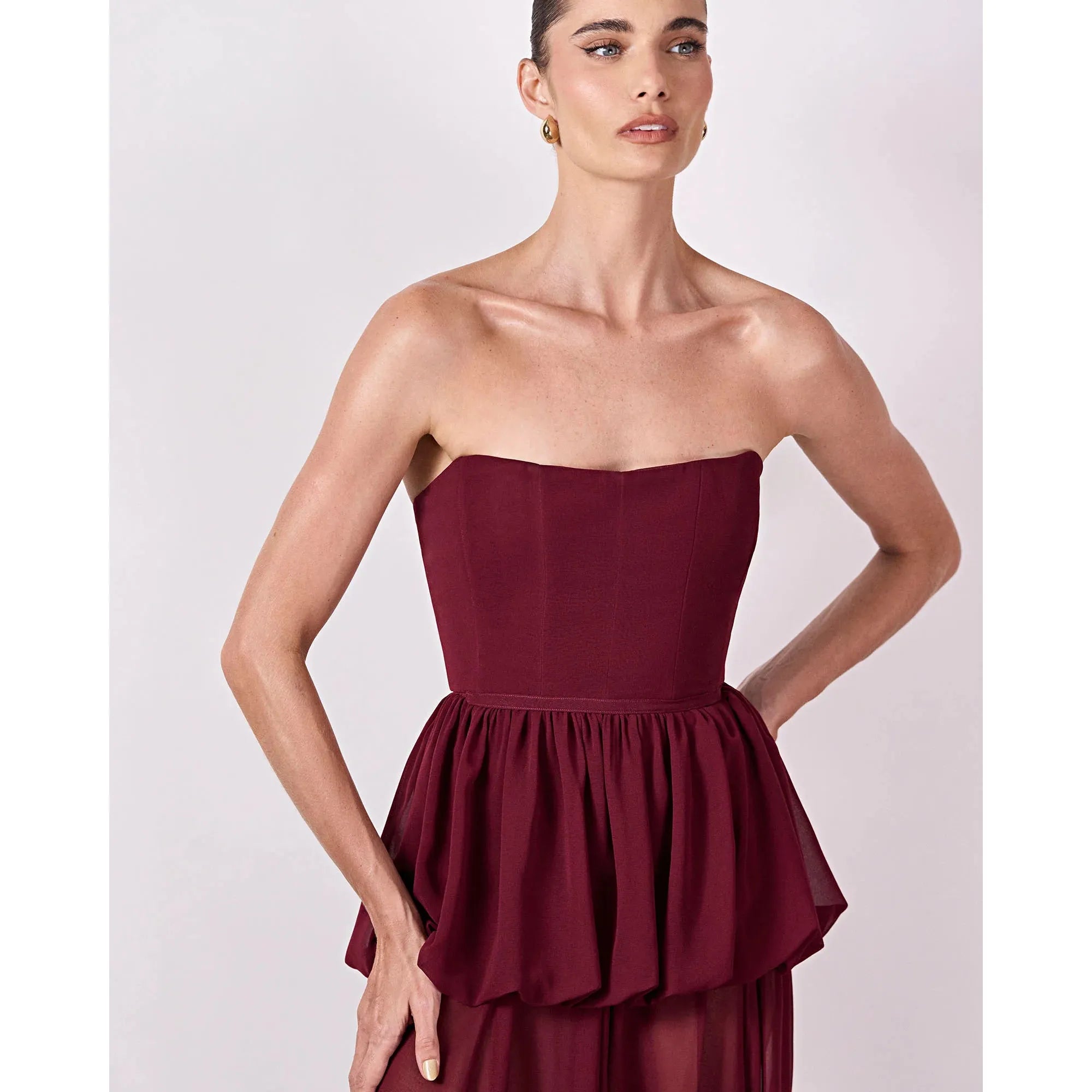 HL LONG CAULE DRESS