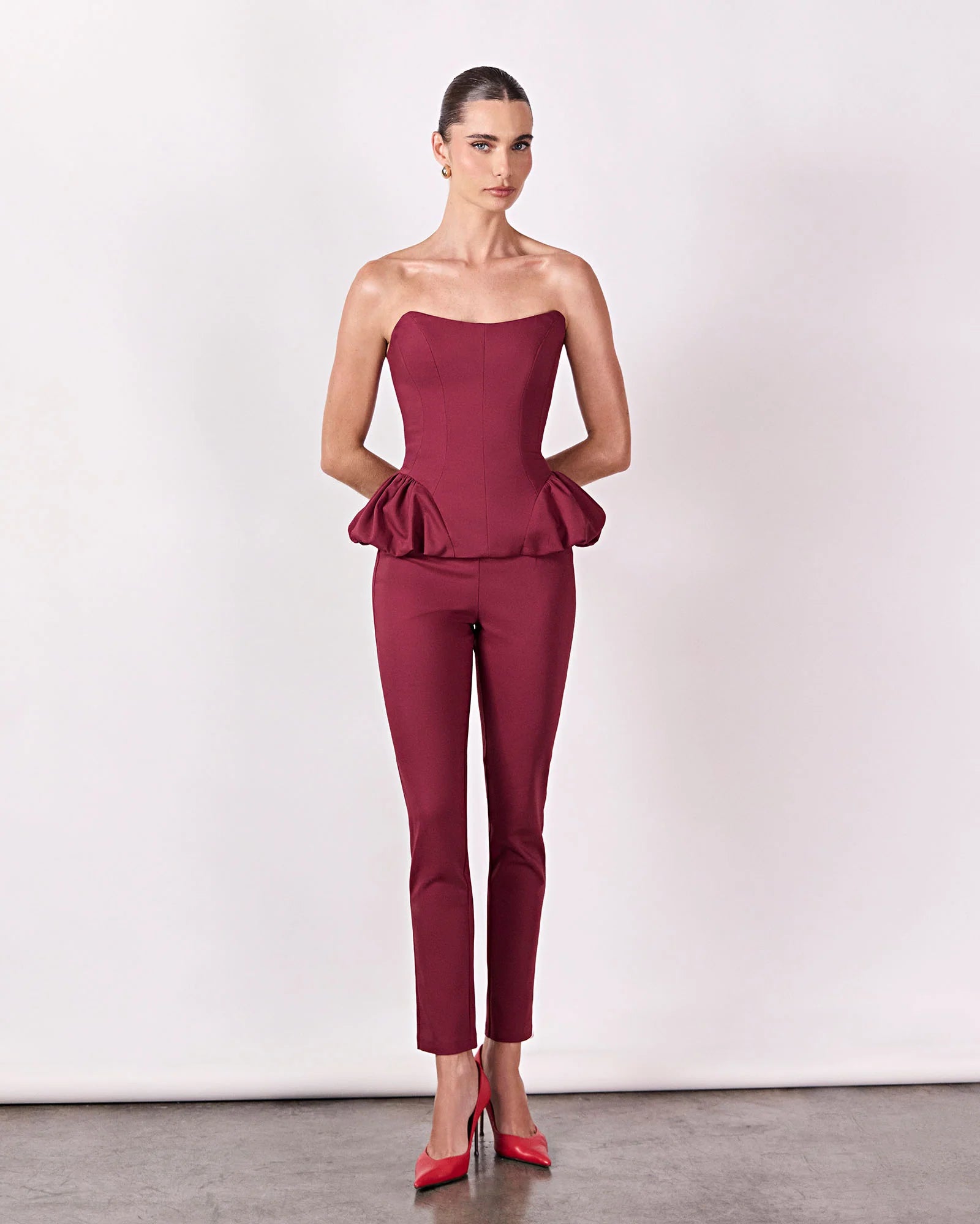 HL CAULE PANTS - WINE