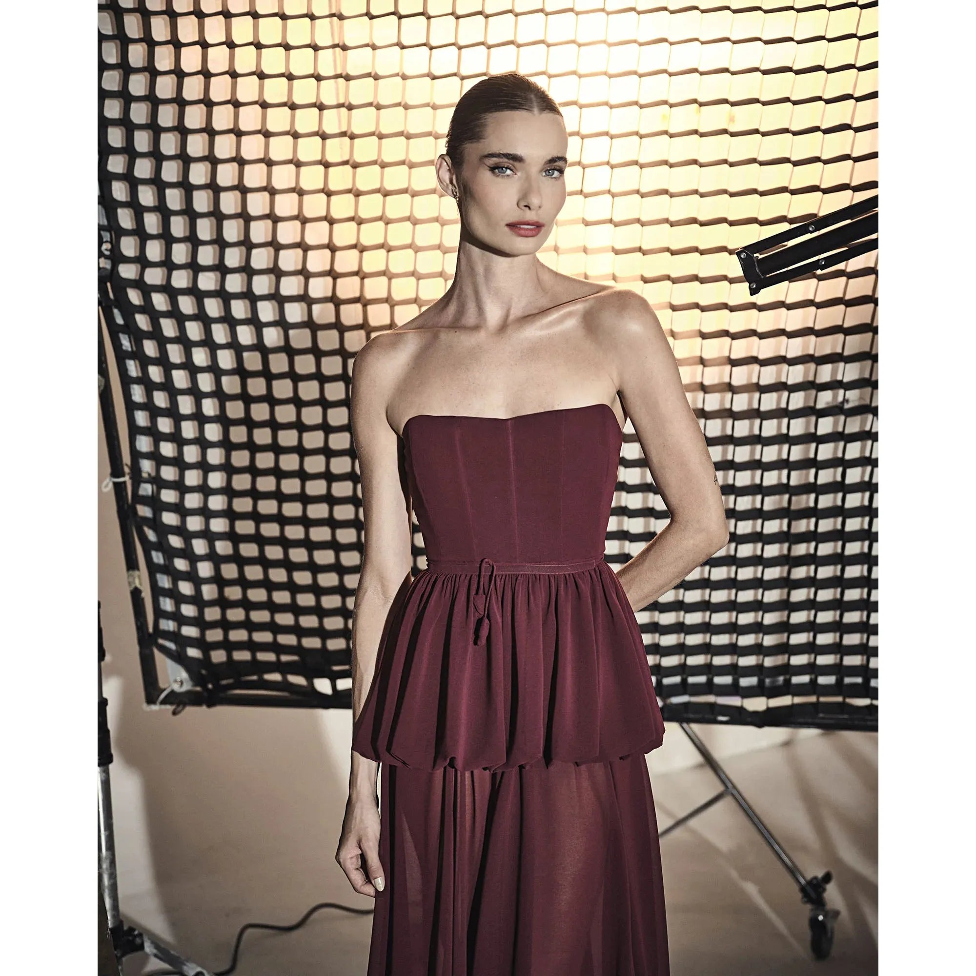 HL LONG CAULE DRESS