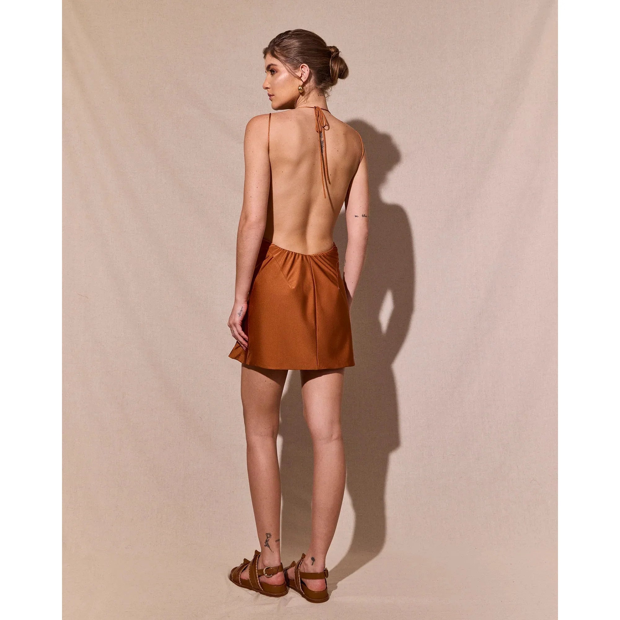 HL CIRCULOS DRESS BROWN