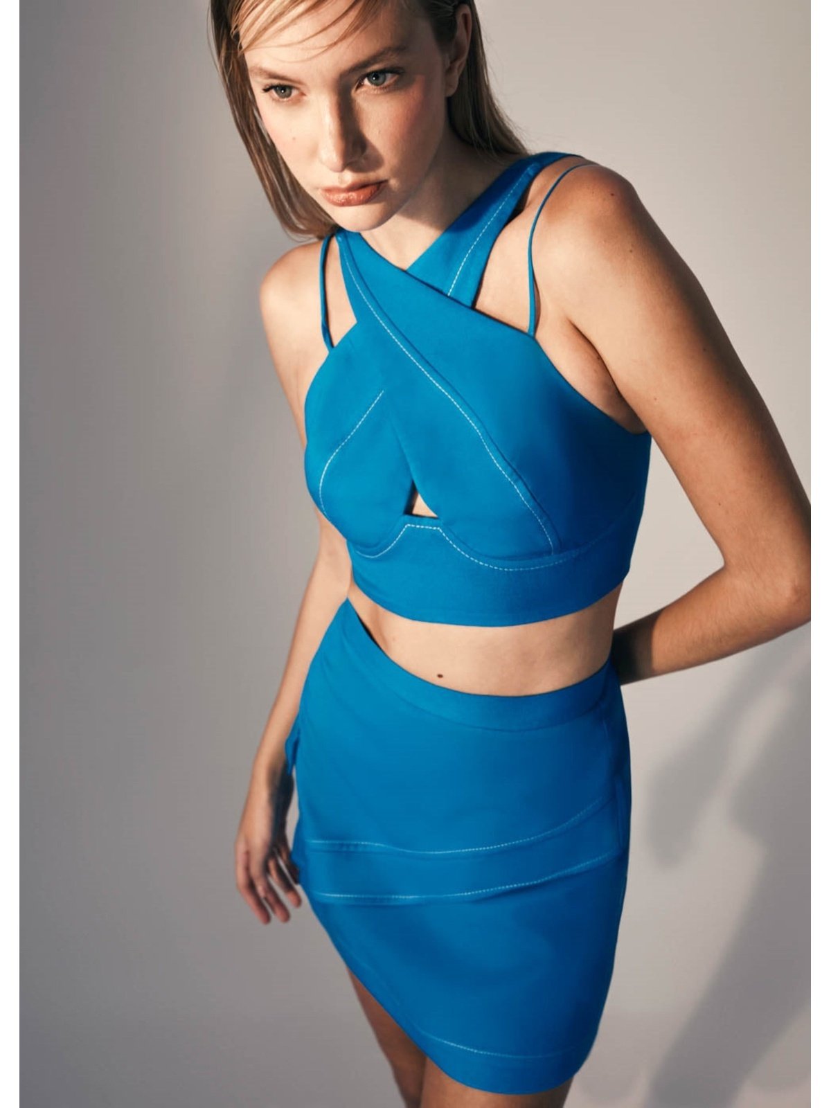 TD Aqua Mini Skirt Set