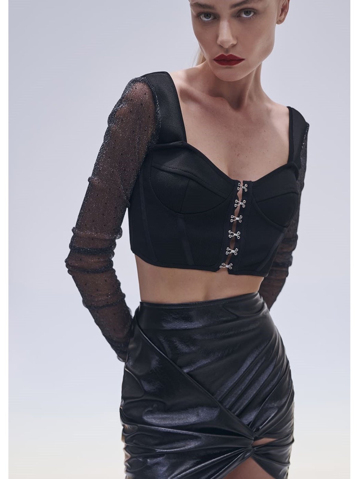 TD Long Shimmer Long Sleeve Top