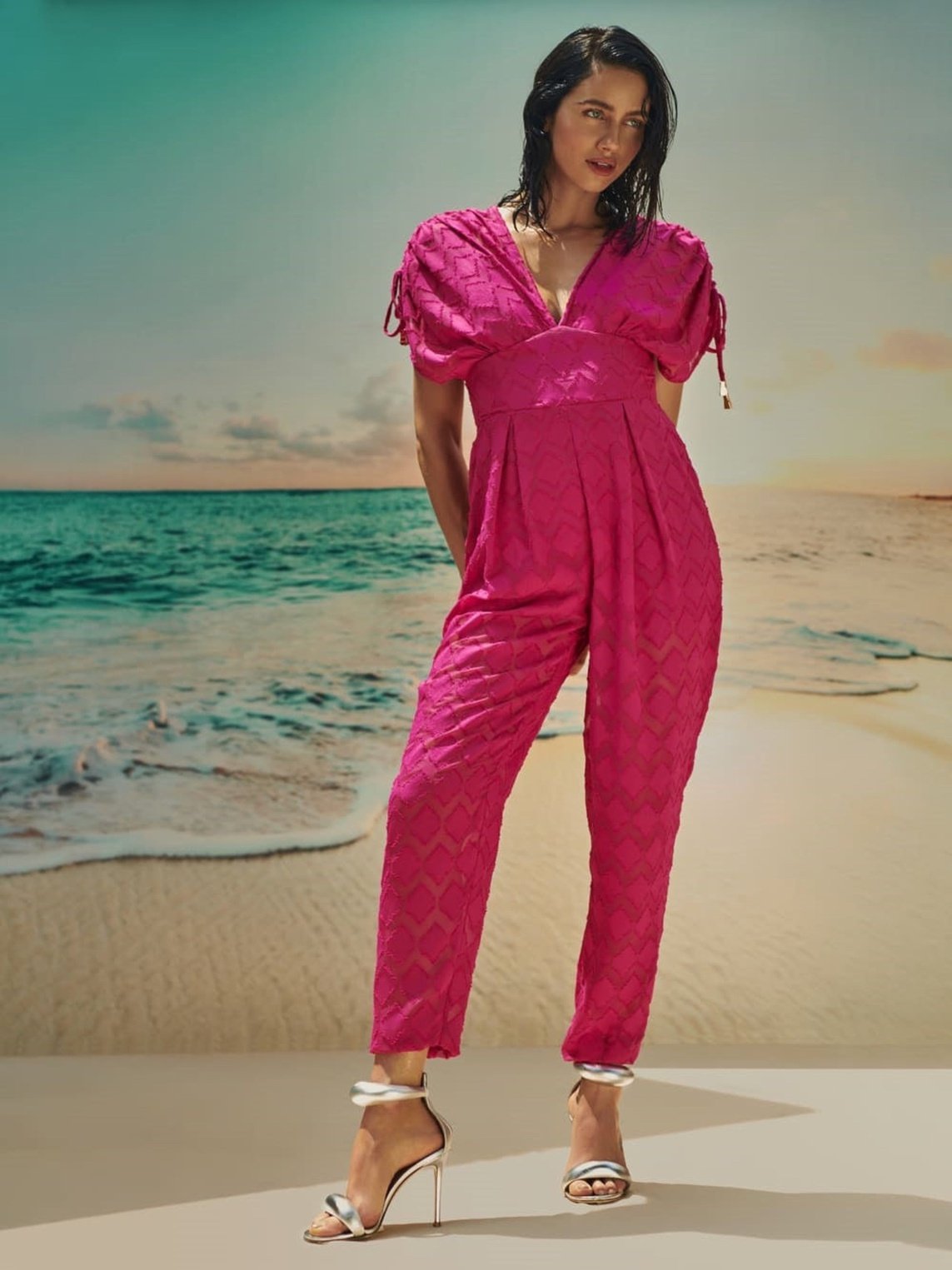 SC Chiffon Devore Jumpsuit