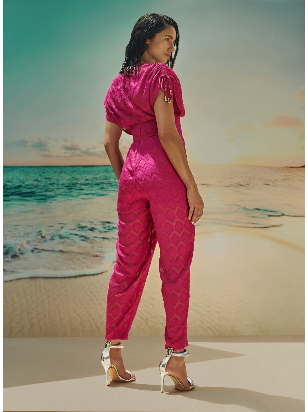 SC Chiffon Devore Jumpsuit