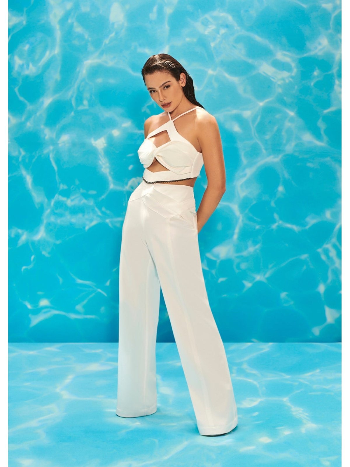 SC Twisted Top Detail White Set