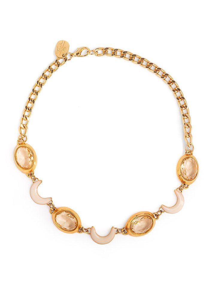 RB Tarsila Gold Moon Stone Necklace