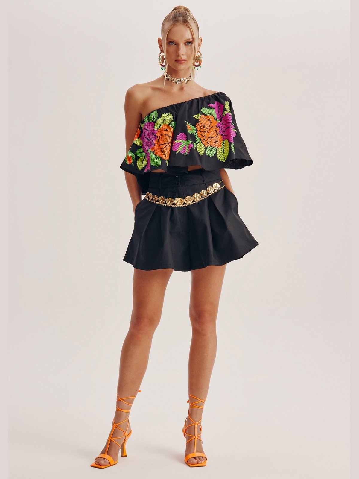 AMAR High Waisted Short Set