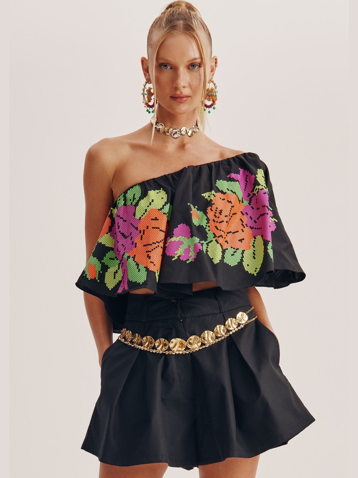 AMAR High Waisted Short Set
