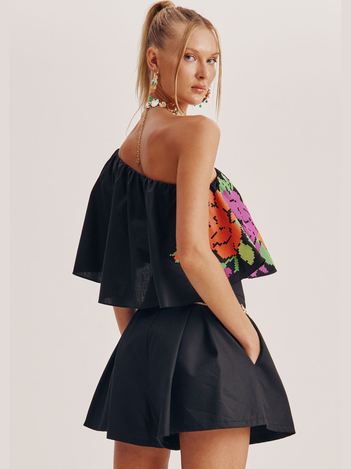 AMAR High Waisted Short Set