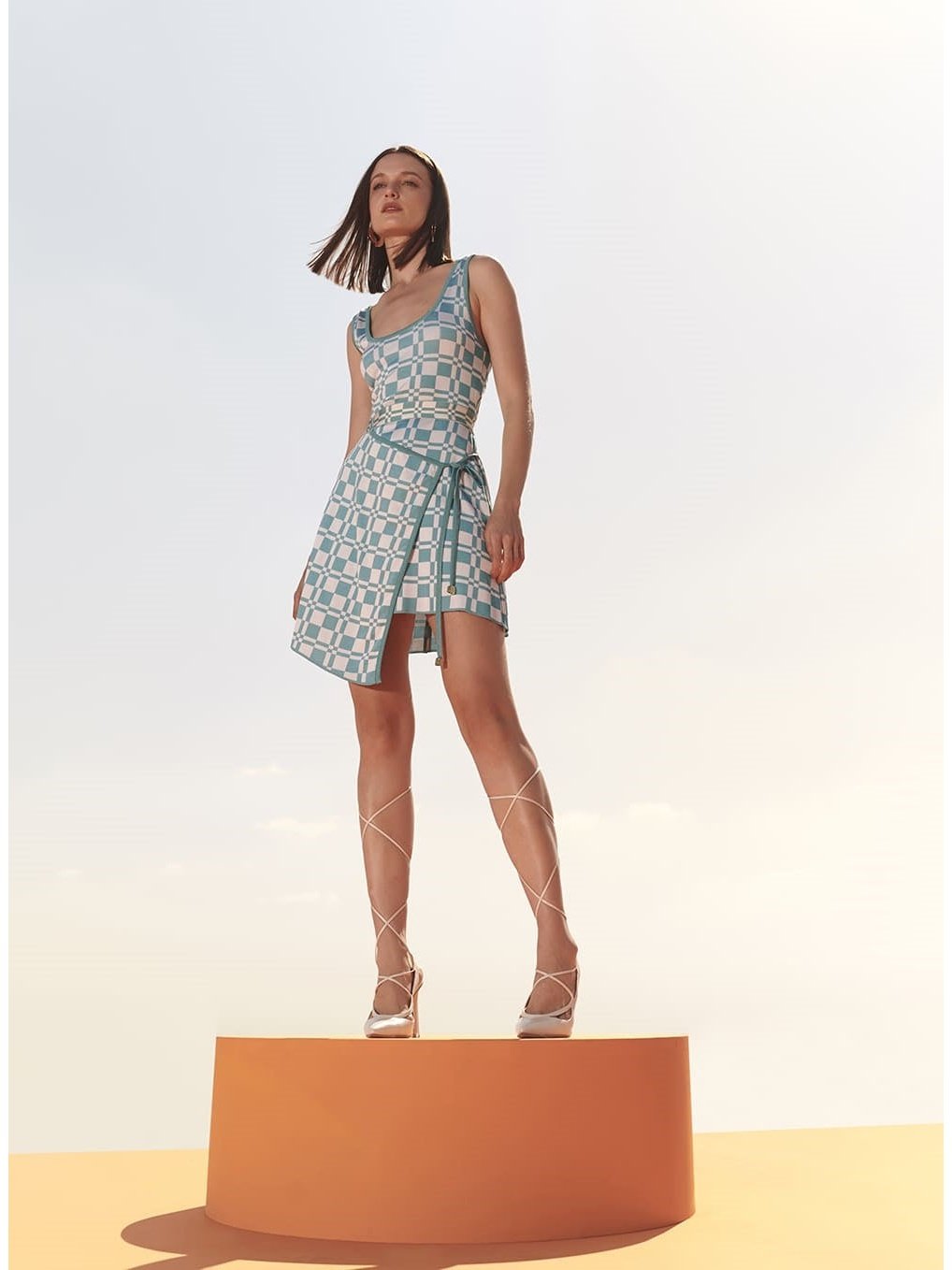 TD Bandage Blue Skort Dress