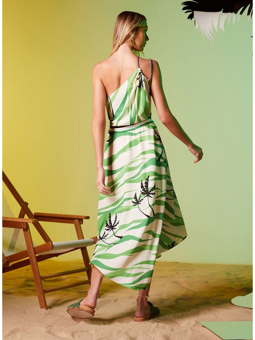 Coconut Tree Midi Dress