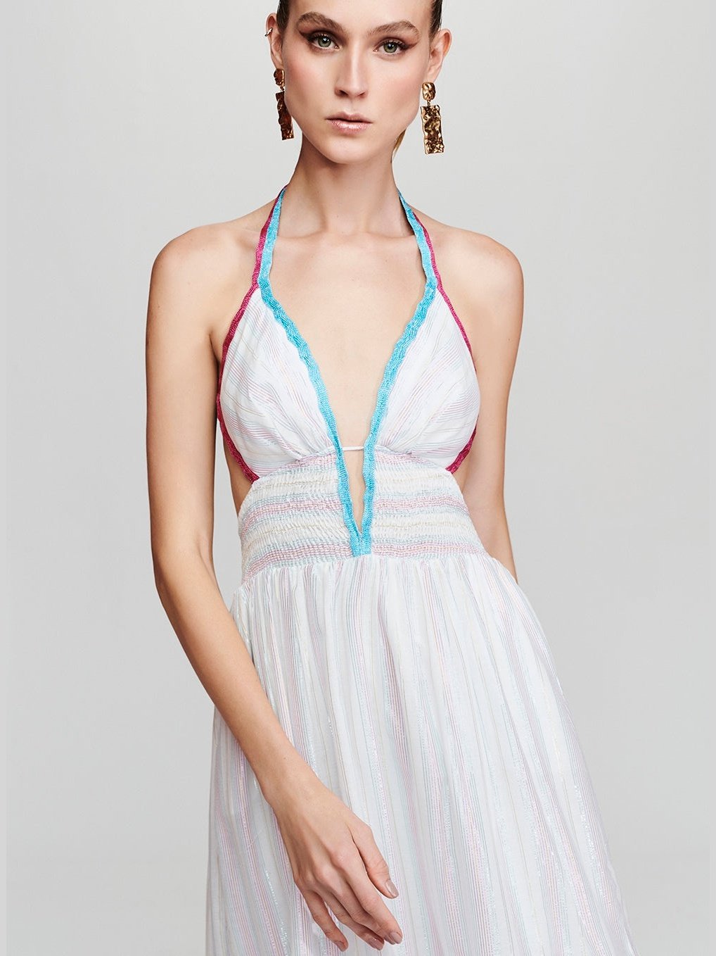 Deep V Neck Dress