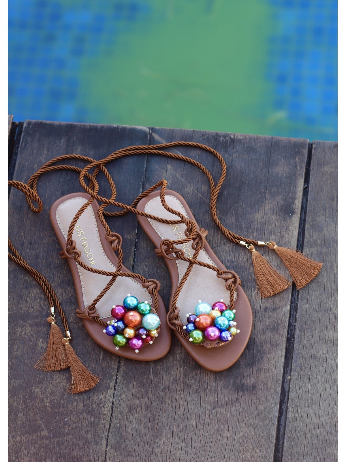 Amalfi Colorful Perola Sandals