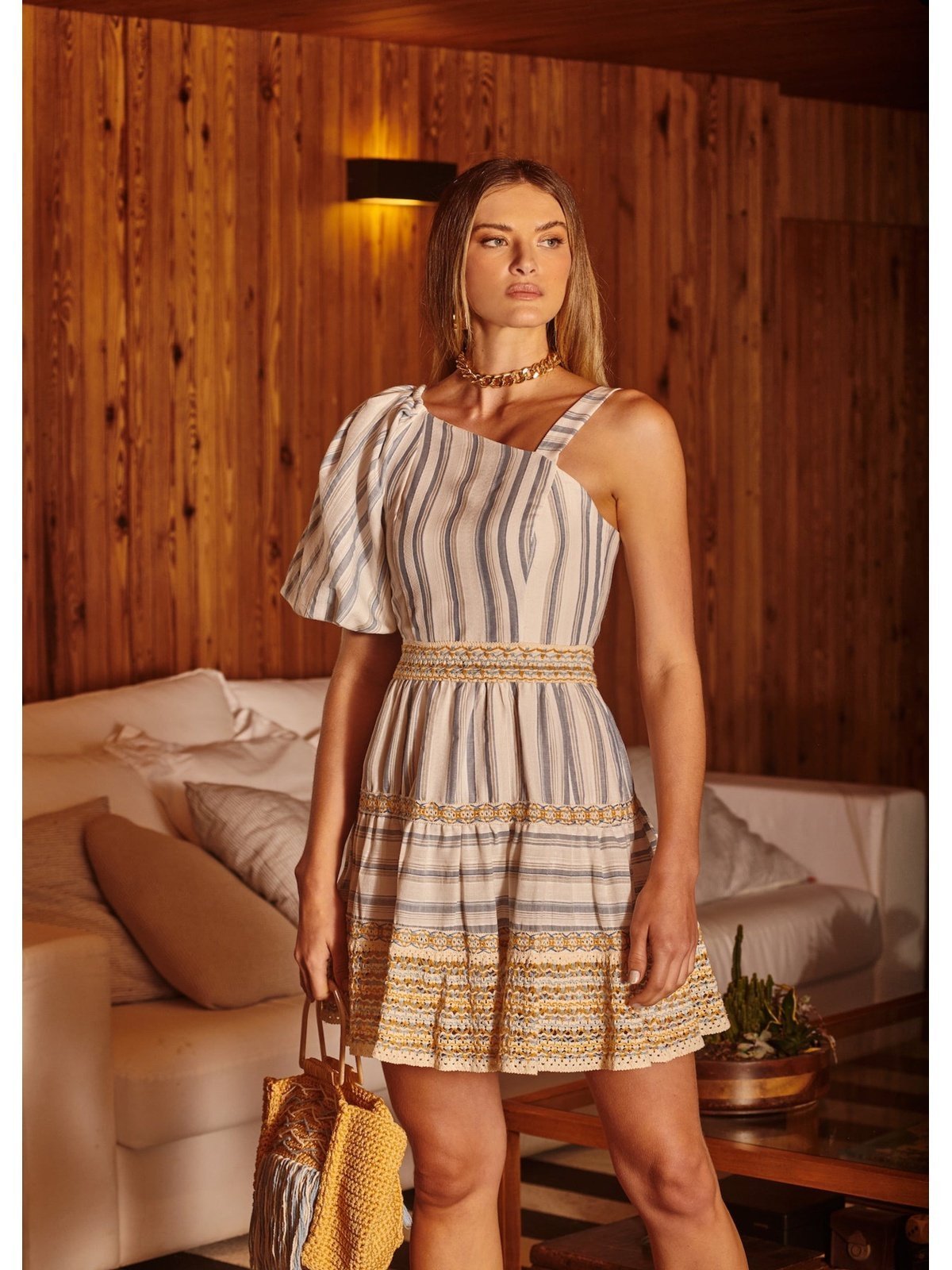Timeless Collection- One Shoulder Short Dress