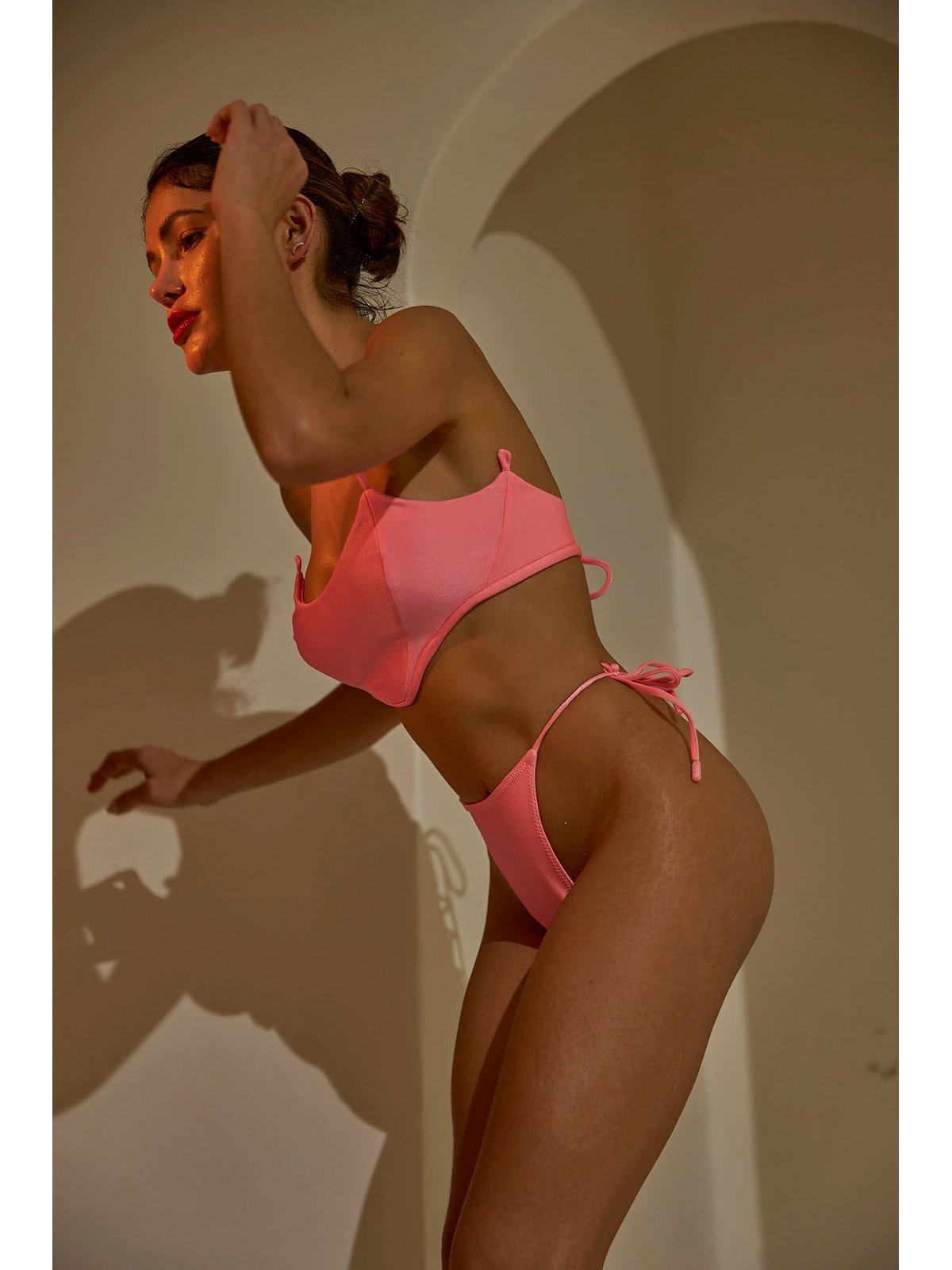 Neon Pink Rain Collection Bottom