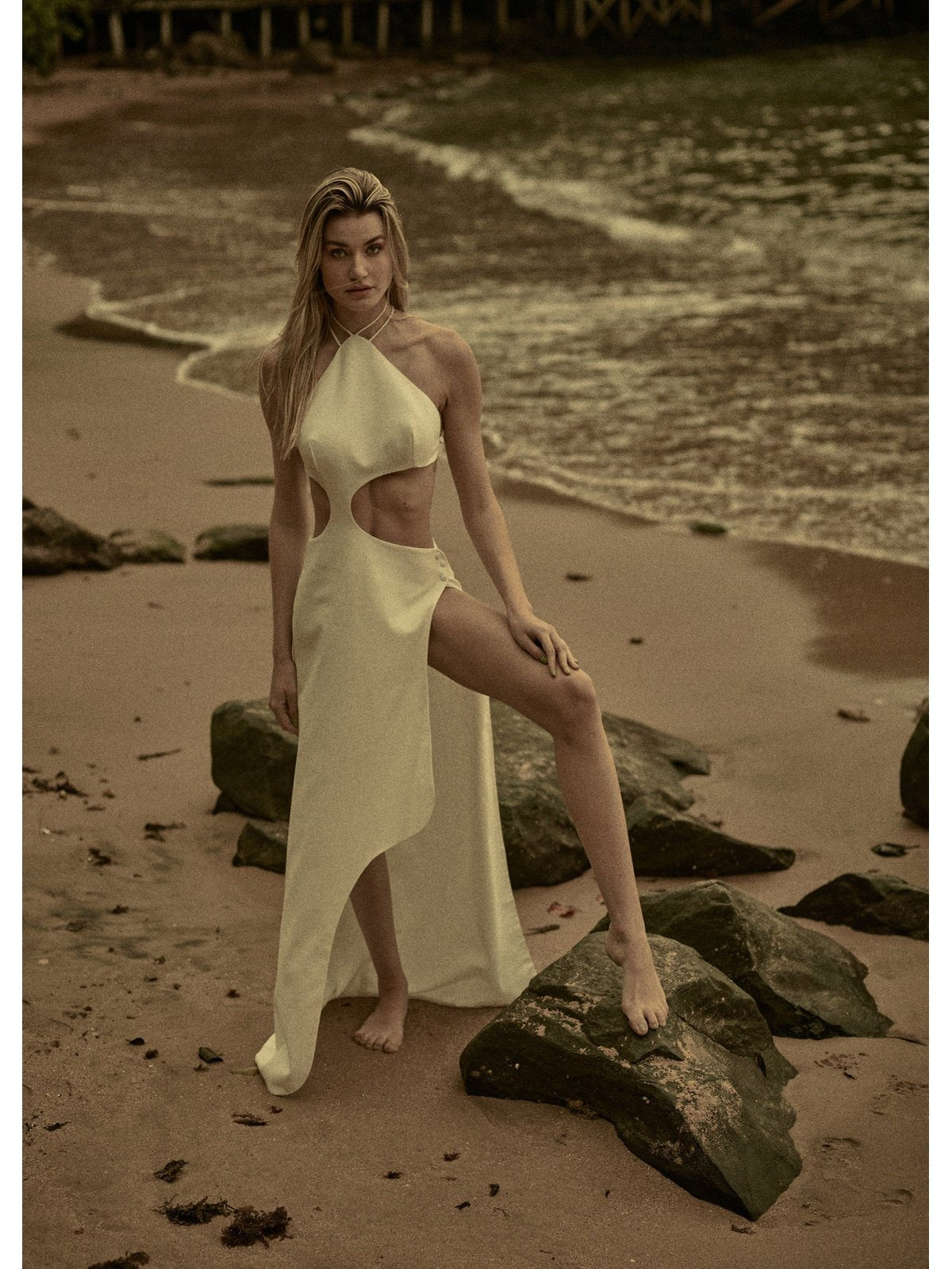 Wave Linen Dress