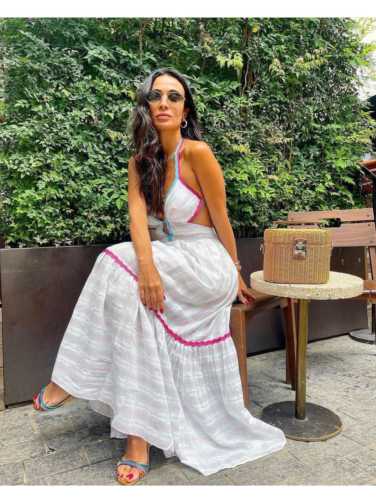 Deep V Neck Dress