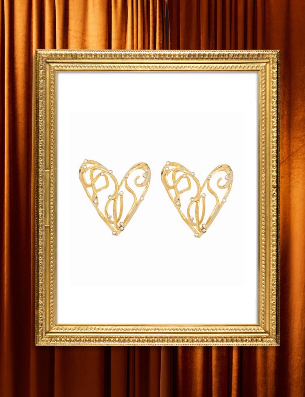 RB HEART SHINE EARRINGS