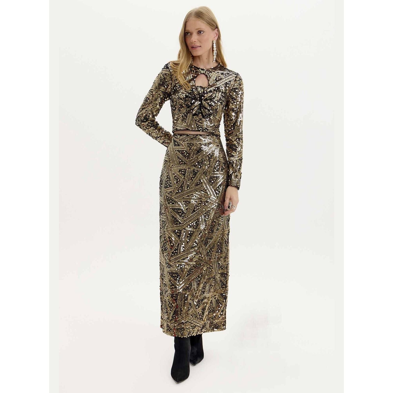 AMAR SEQUIN MATCHING SET