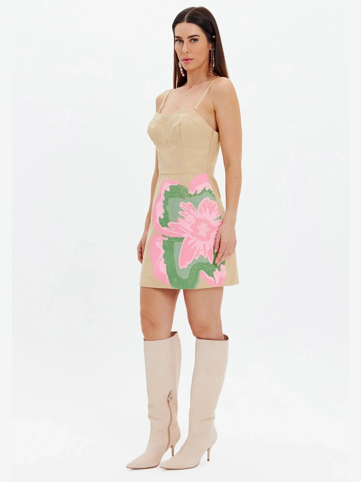 AMAR SHORT EMBROIDERY DRESS