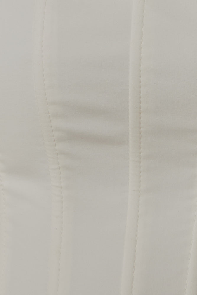 BIANCA CORSELET SHORT DRESS - OFF WHITE