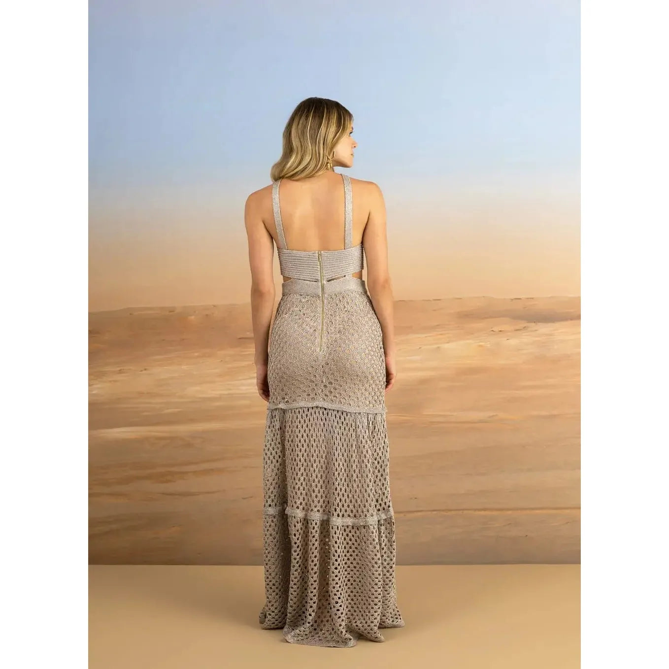 TRICOT PAETE DRESS