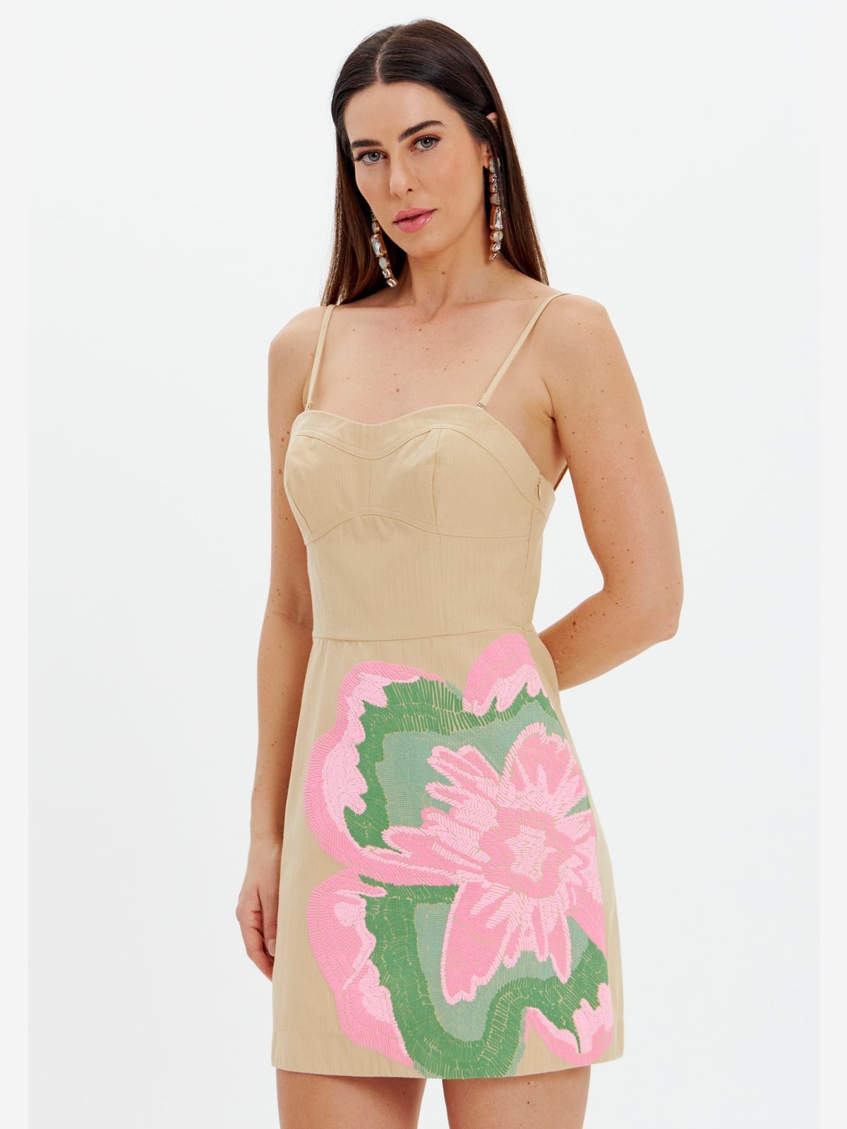AMAR SHORT EMBROIDERY DRESS