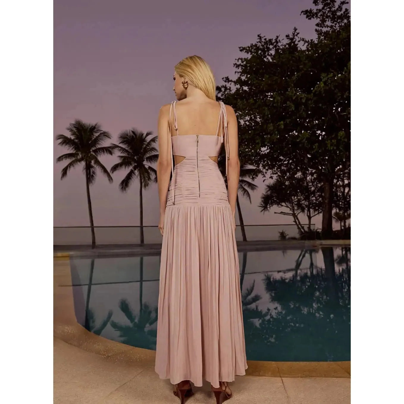SK CUT OUT LONG DRESS