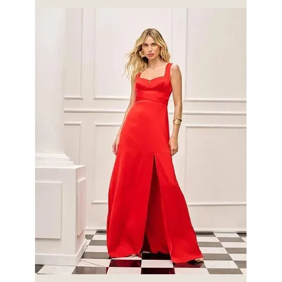 SK SATIN LONG DRESS