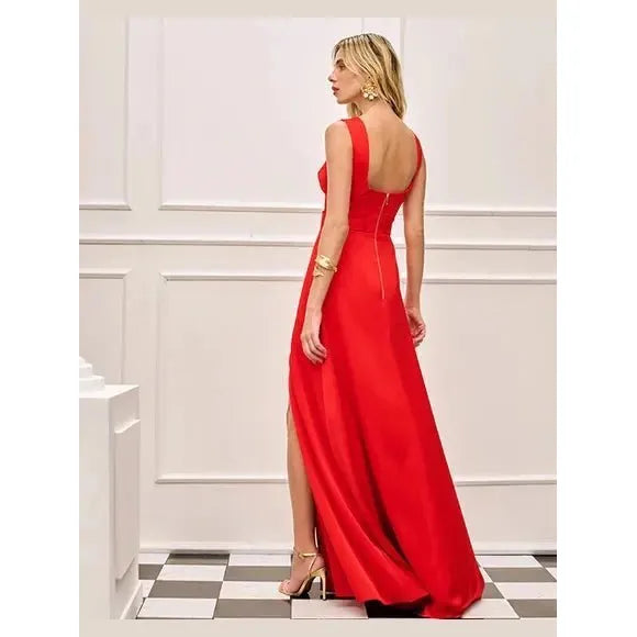SK SATIN LONG DRESS