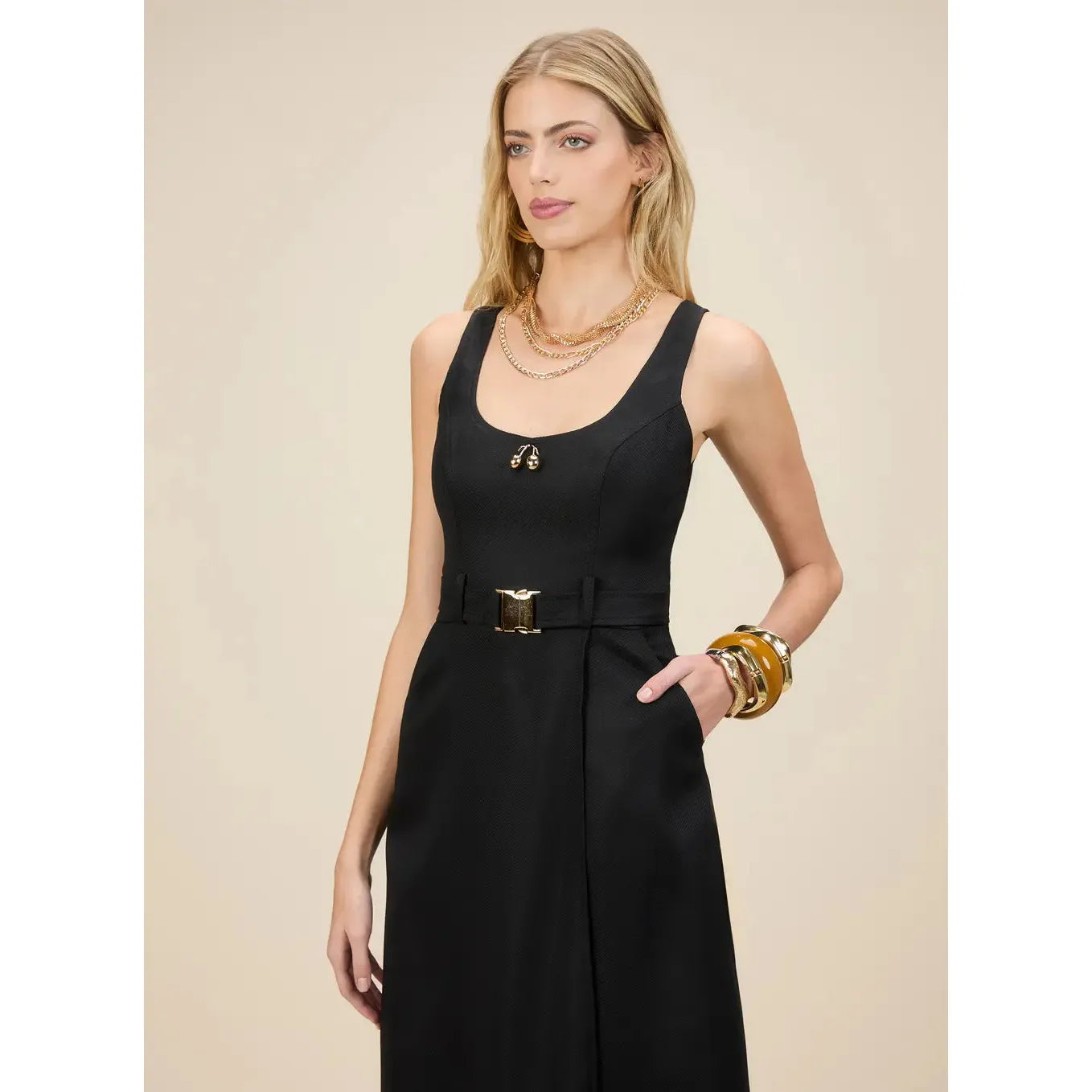 SK TAILORED MIDI DRESS