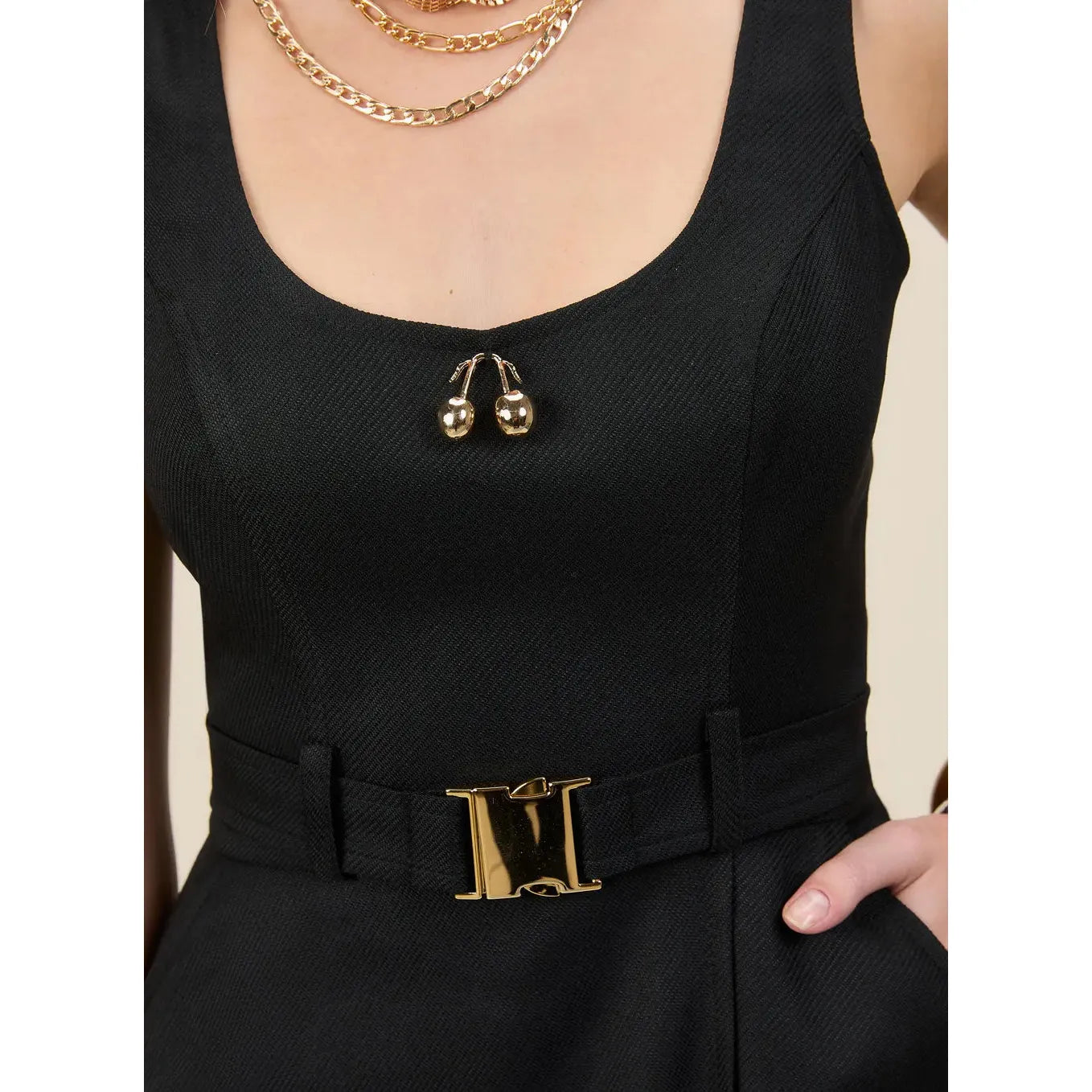 SK TAILORED MIDI DRESS