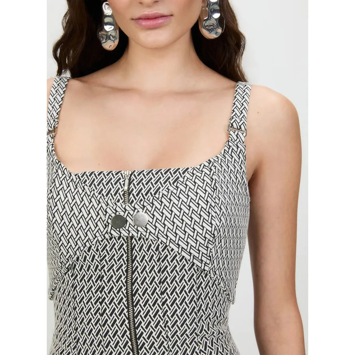 TD CHEVRON GEO SHORT DRESS