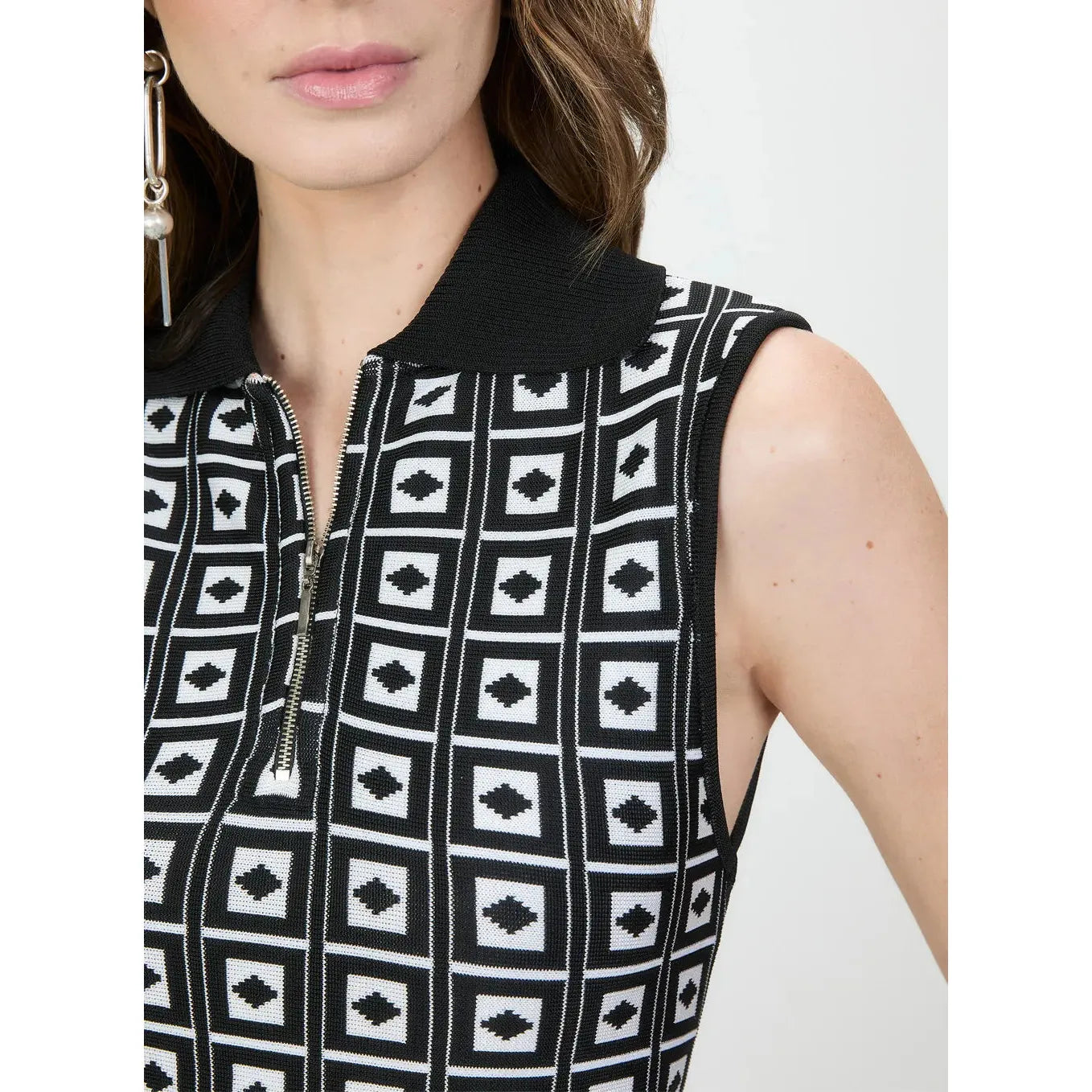 TD TRICOT QUADRICULADO DRESS
