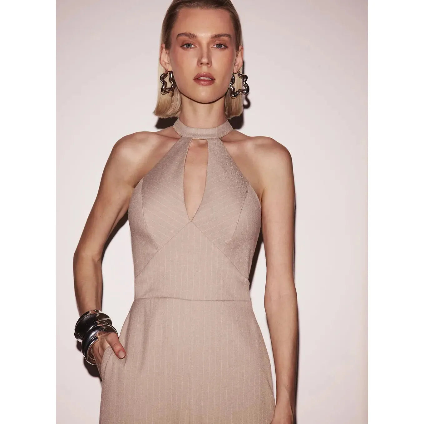 TD TAILORED JUMPSUIT WITH CUT OUTS