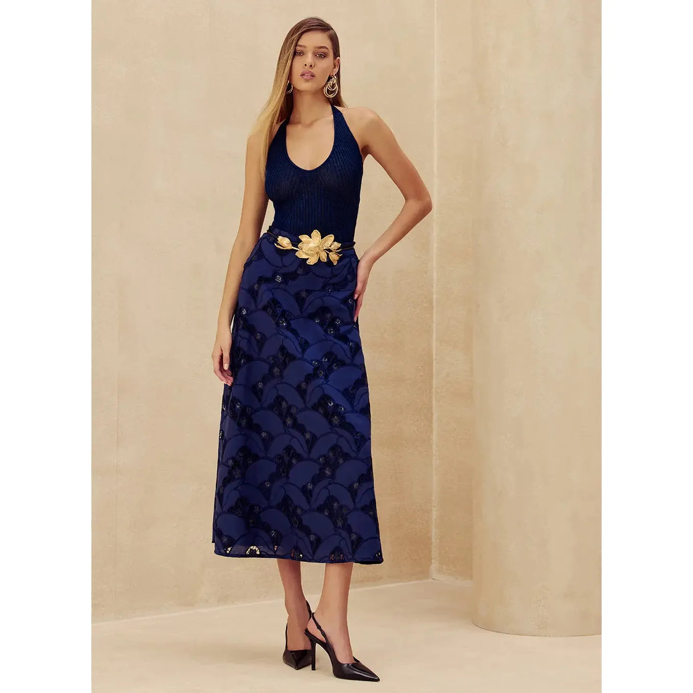 SK 3 PIECE LACE FLOWER SET