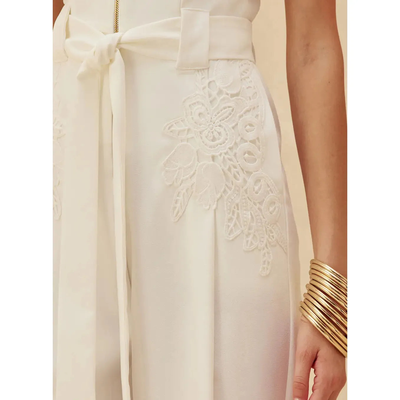 SK APLIQUE EMBROIDERY JUMPSUIT
