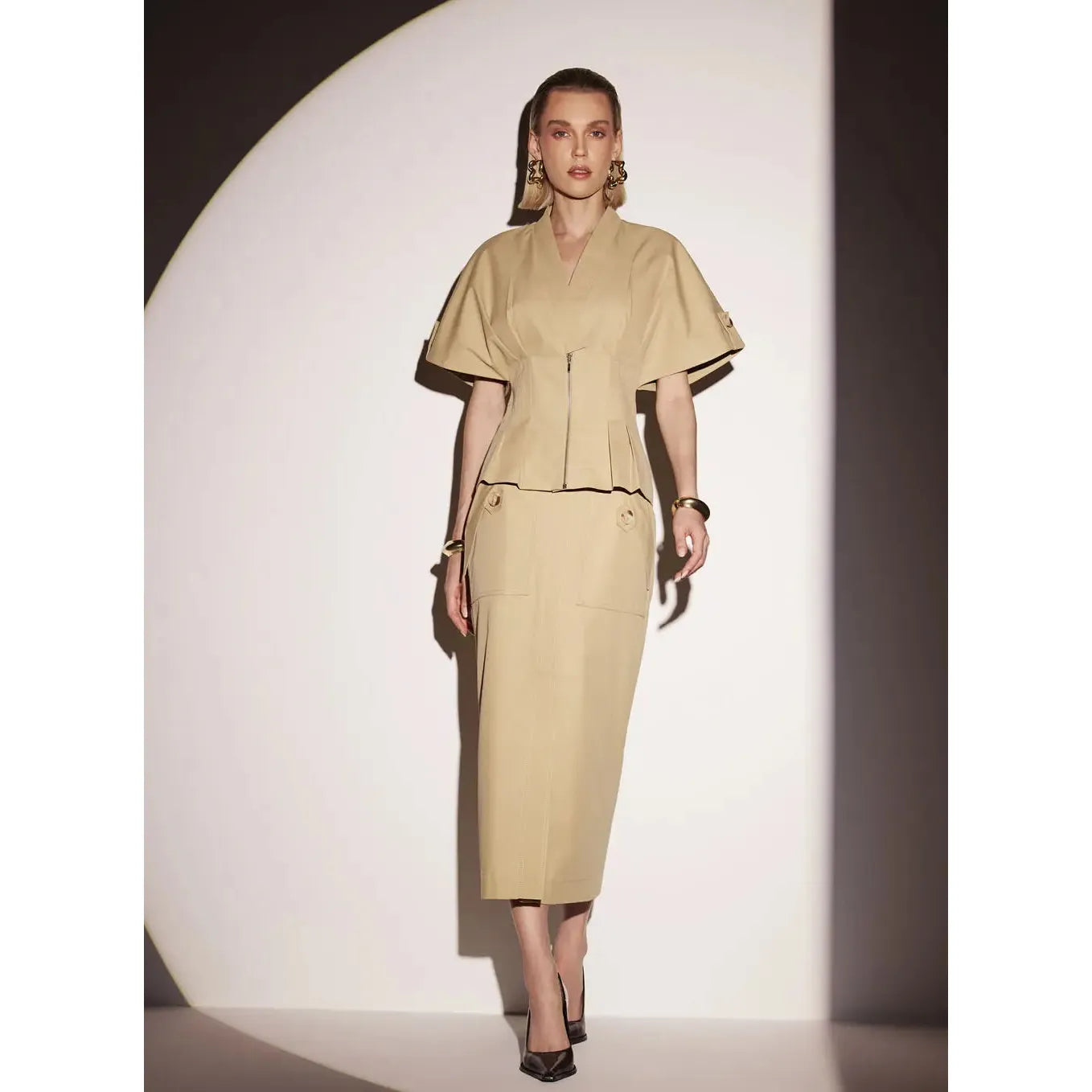 TD SCULPT SKIRT MATCHING SET