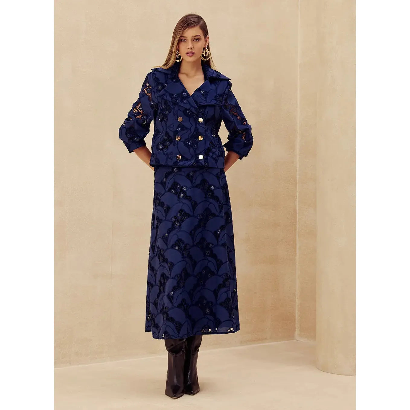 SK 3 PIECE LACE FLOWER SET