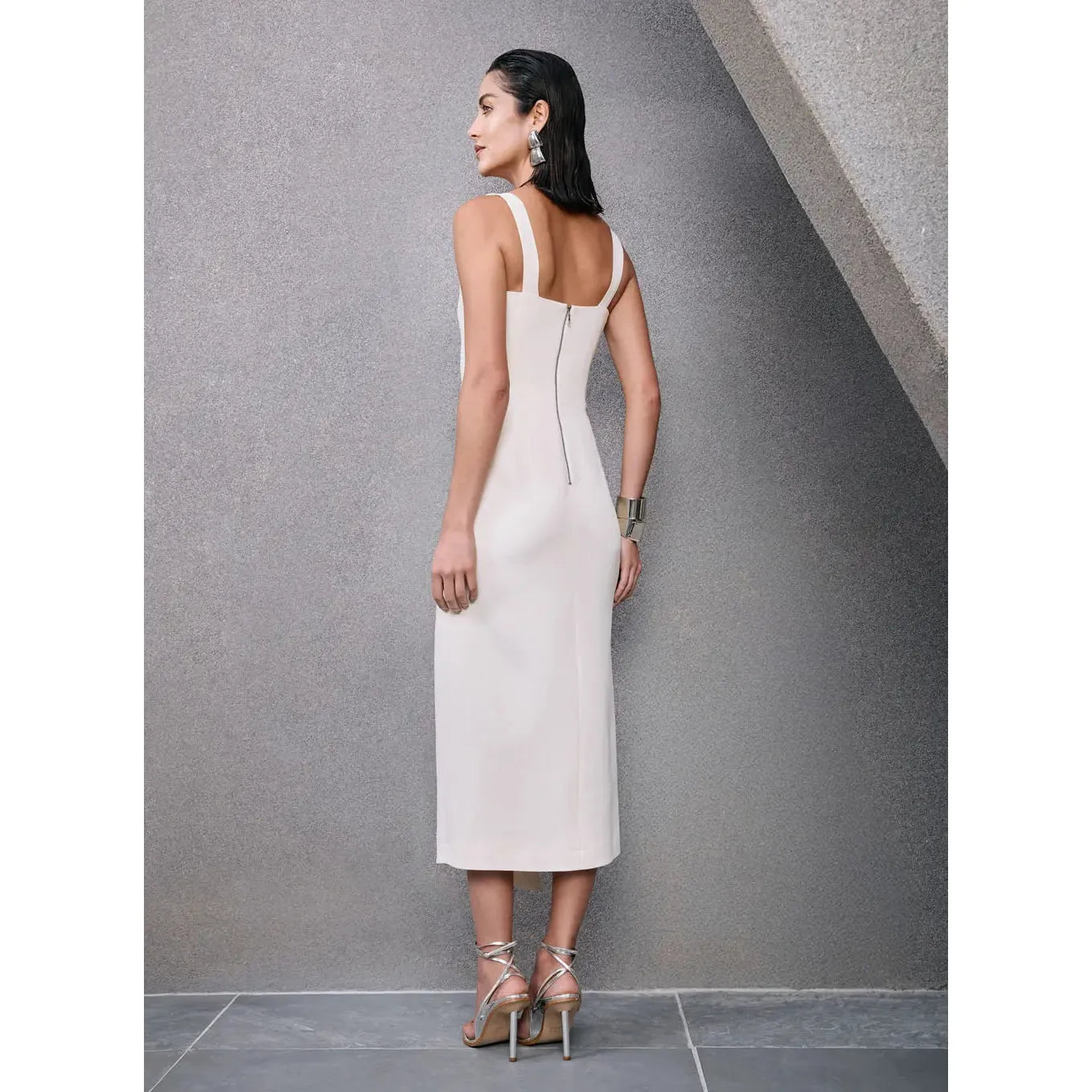 TD STRUCTURED MIDI DRESS