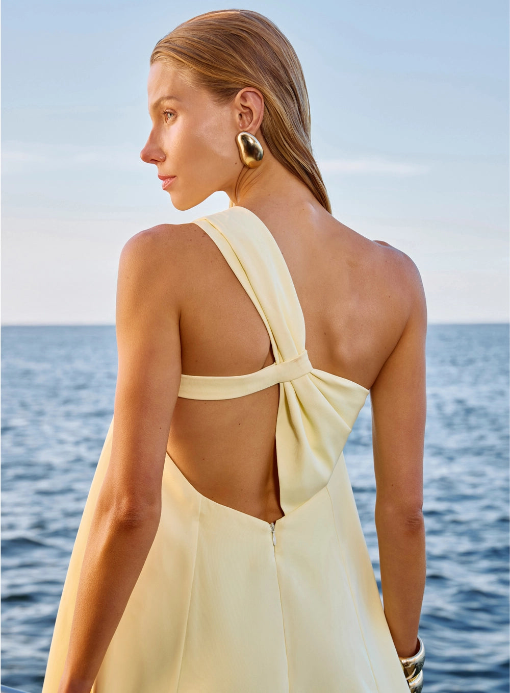 SK MAXI MIDI DRESS WITH BUCKLE DETAIL