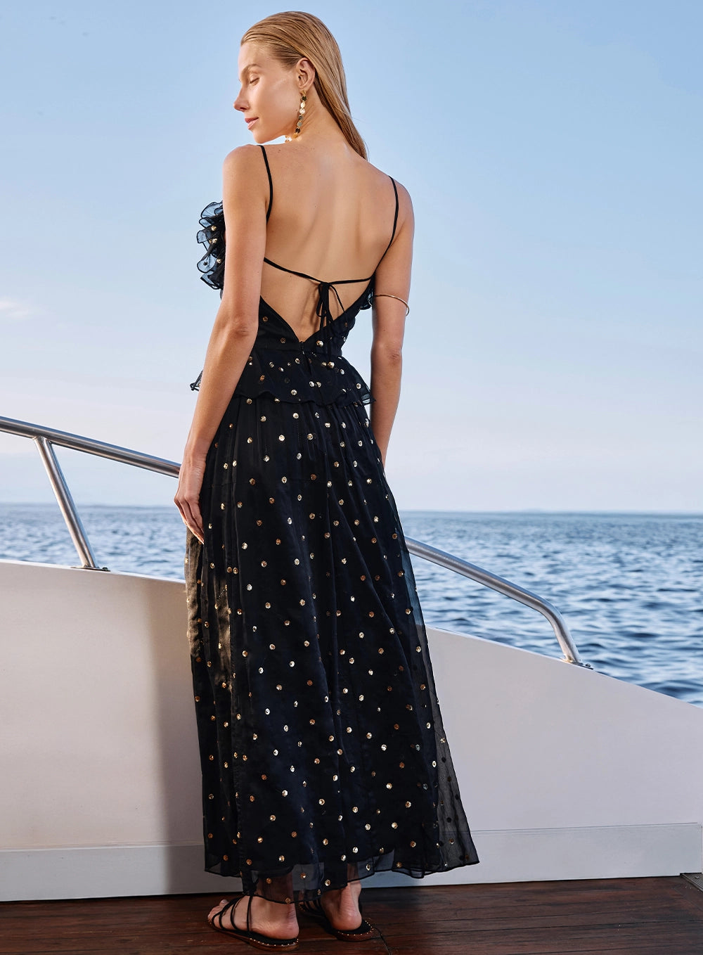 SC RUFFLES LONG DRESS